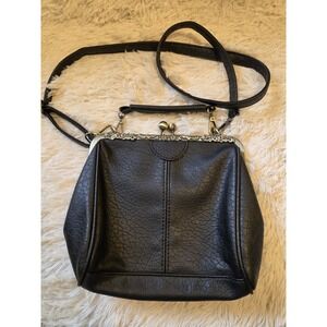 Vintage Inspired Kiss Lock Purse 9" X 9" X 3"